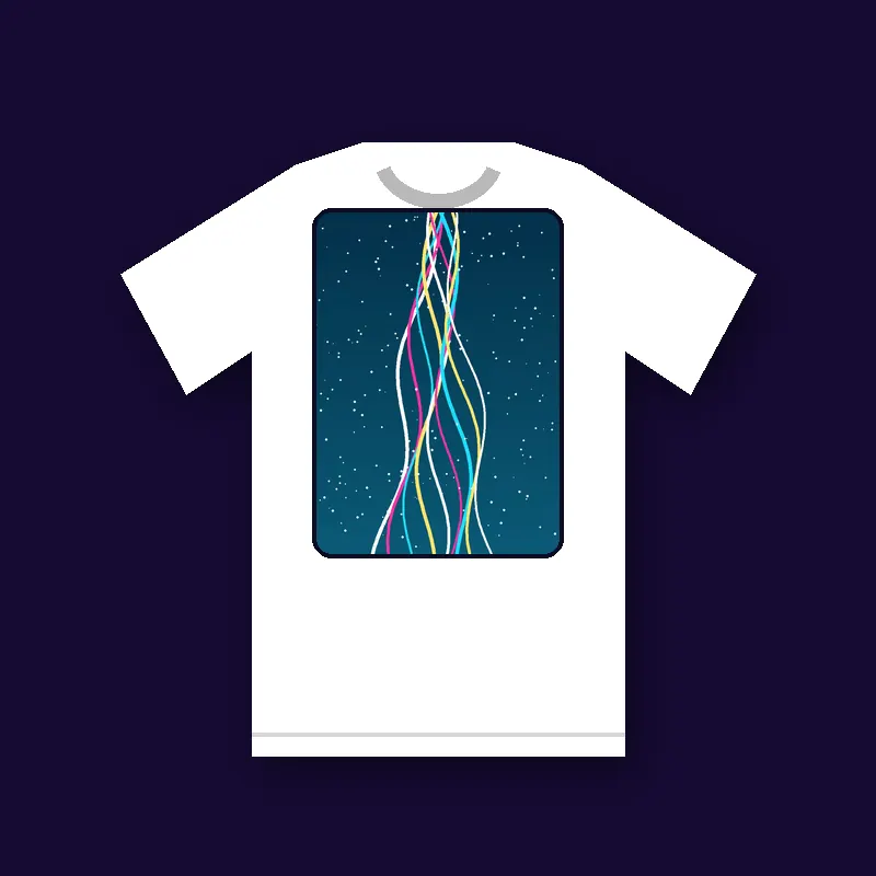 Wake Lines matching tee