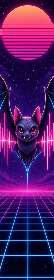 Synth Bat Spirit flat artwork