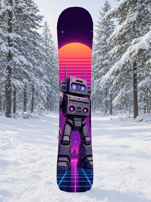 Boombox Stone Golem snowboard wrap, Mythic collection
