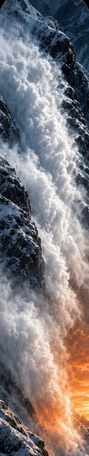 Avalanche Cloud flat artwork, Backcountry collection
