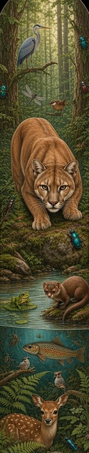 Creekside Lion flat artwork