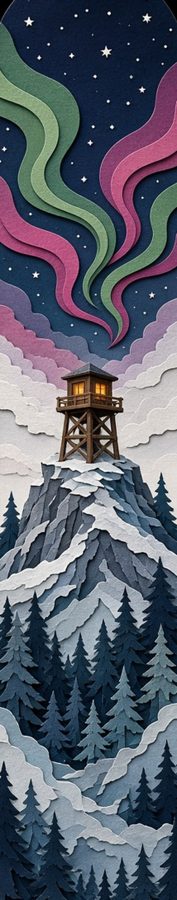 Lookout Aurora flat artwork, Backcountry collection