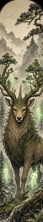 Forest Spirit Stag flat artwork