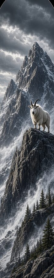 Storm Goat flat artwork, Backcountry collection