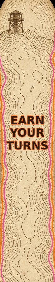 Topo Lookout flat artwork, Backcountry collection