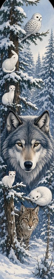 Winter Wolf Seek flat artwork