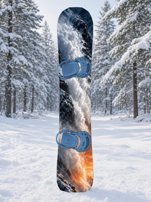 Avalanche Cloud snowboard wrap