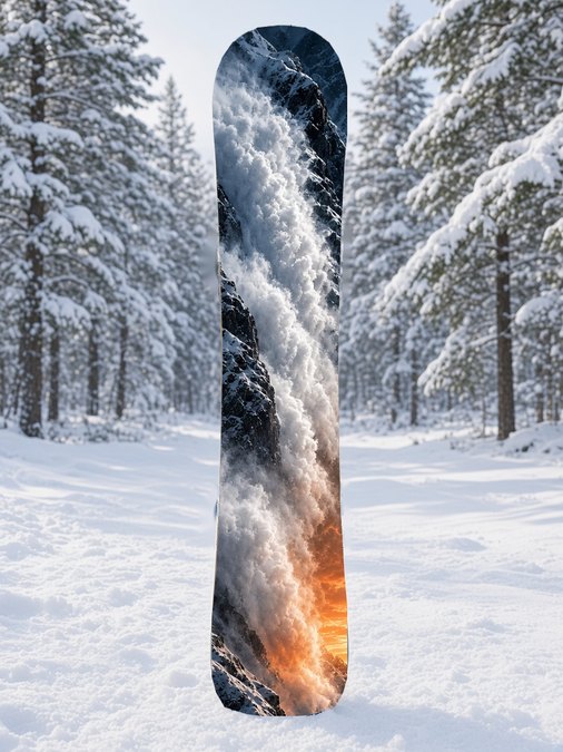 Avalanche Cloud snowboard wrap, Backcountry collection