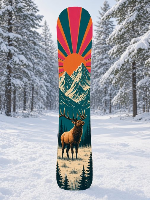 Elk Bugle snowboard wrap, Backcountry collection