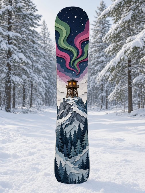 Lookout Aurora snowboard wrap, Backcountry collection