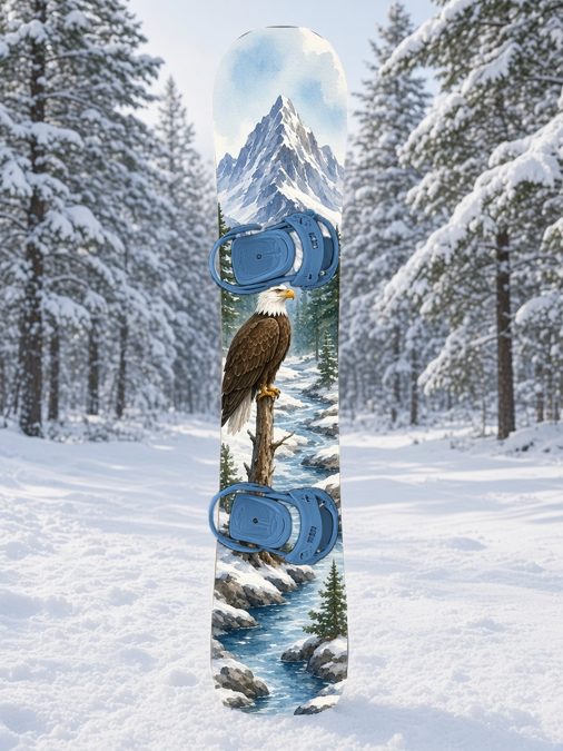 River Eagle snowboard wrap