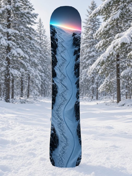 Skin Track Chute snowboard wrap, Backcountry collection