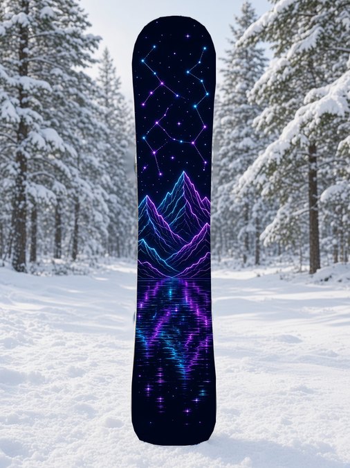 Starlit Peaks snowboard wrap, Backcountry collection