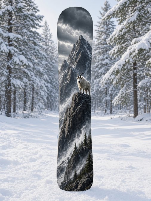 Storm Goat snowboard wrap, Backcountry collection