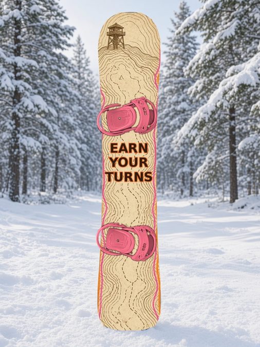 Topo Lookout snowboard wrap