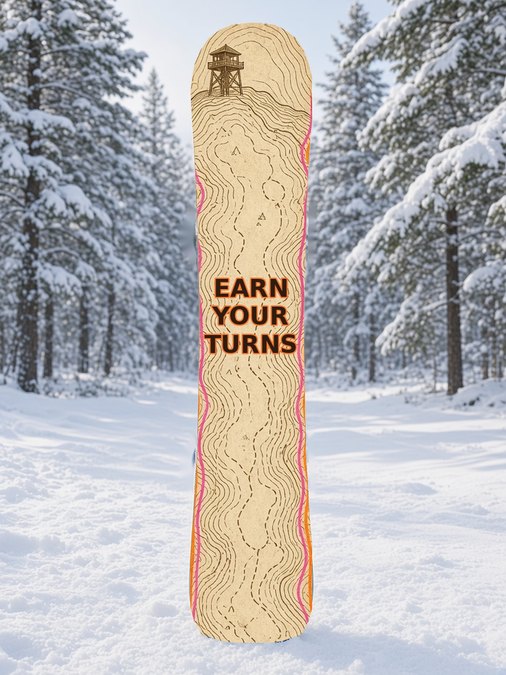 Topo Lookout snowboard wrap, Backcountry collection