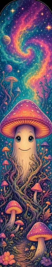 Cosmic Mushroom Spirit flat artwork