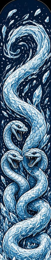 Ice Hydra Serpent flat artwork