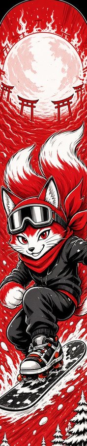 Kitsune Fox Spirit flat artwork