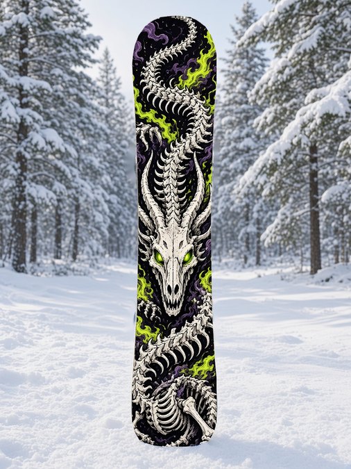 Bone Dragon Spirit snowboard wrap, Japanese Manga collection