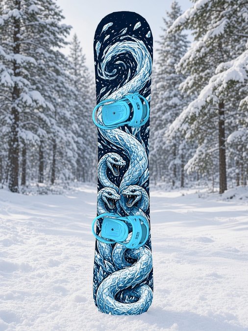 Ice Hydra Serpent snowboard wrap