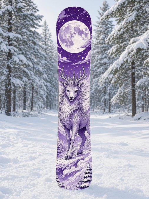 Kirin Moon Ridge snowboard wrap, Japanese Manga collection