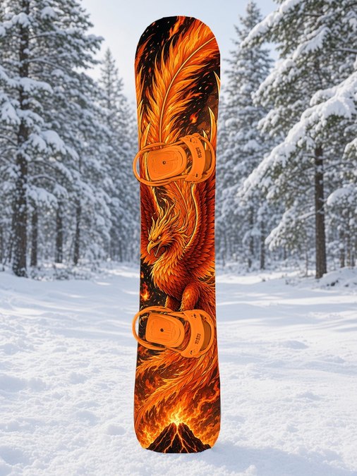 Phoenix Volcano snowboard wrap