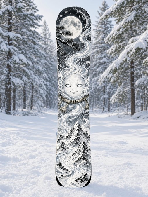 Yuki Yokai snowboard wrap, Japanese Manga collection