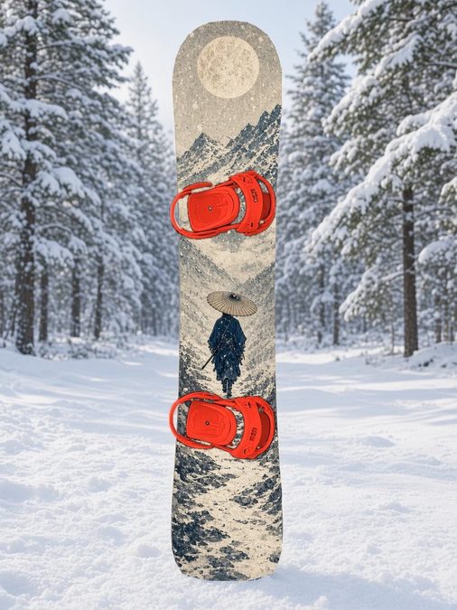 Ronin Snow Umbrella snowboard wrap, Samurai Folklore collection