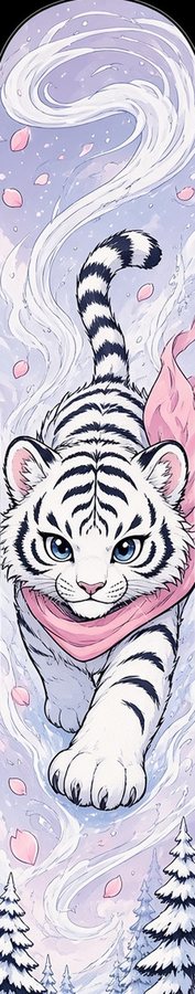 Snow Tiger Cub Spirit flat artwork