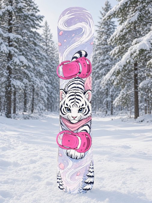 Snow Tiger Cub Spirit snowboard wrap