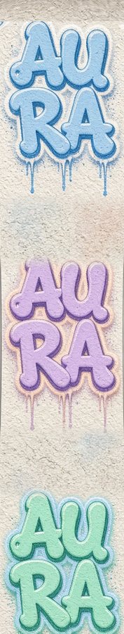 Aura Pastel Stucco flat artwork, Street & Graffiti collection