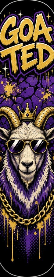 Goated Crown Goat flat artwork, Street & Graffiti collection