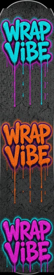 WrapVibe Throw-Up flat artwork, Street & Graffiti collection