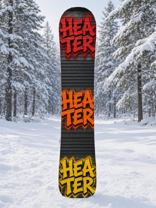 Heater Steel Shutter snowboard wrap, Street & Graffiti collection