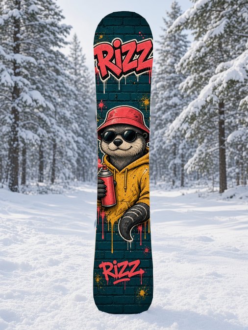 Rizz Otter Bucket Hat snowboard wrap, Street & Graffiti collection