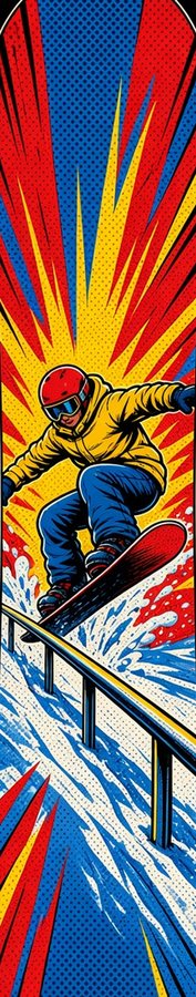 Comic Rail Slide flat artwork