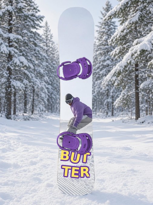 Butter Spring Groomer snowboard wrap