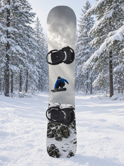 Cliff Drop Storm Light snowboard wrap