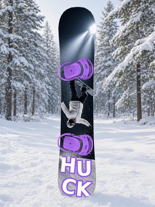 Huck Night Backflip snowboard wrap