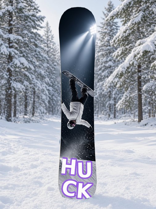 Huck Night Backflip snowboard wrap, Terrain Park collection