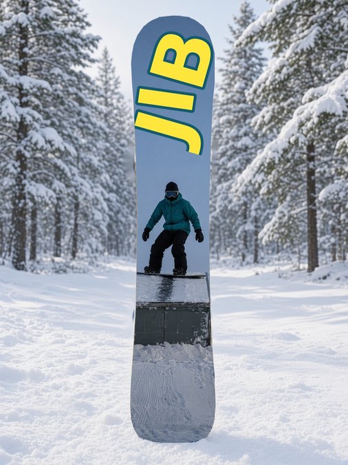 Jib Box Blue Hour snowboard wrap, Terrain Park collection