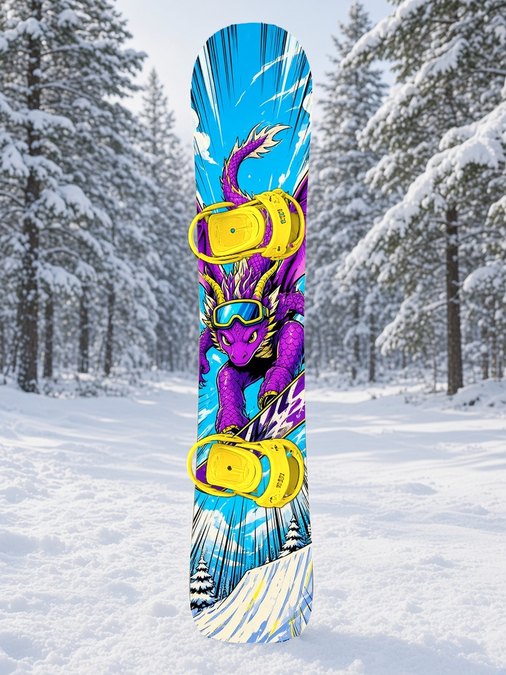 Big Air Dragon snowboard wrap