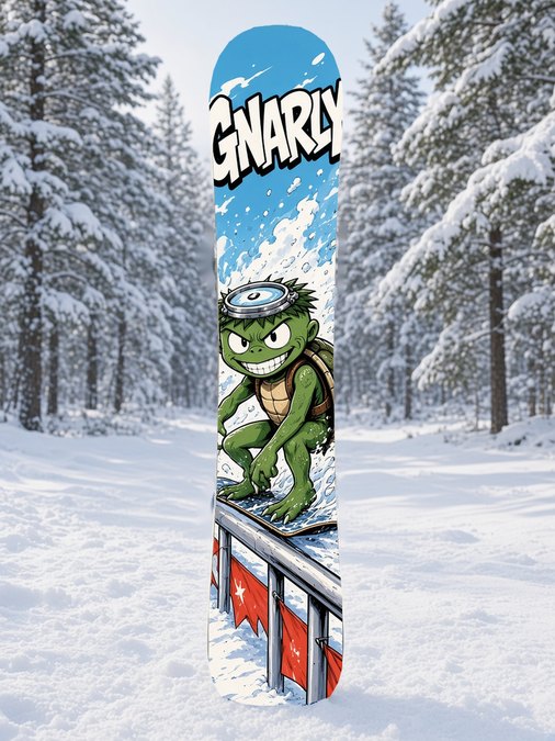 Kappa Rail Grind snowboard wrap, Mythic collection