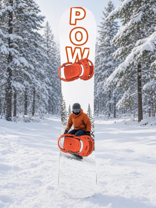 Pow Powder Slash snowboard wrap