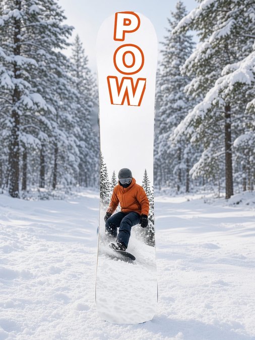 Pow Powder Slash snowboard wrap, Terrain Park collection
