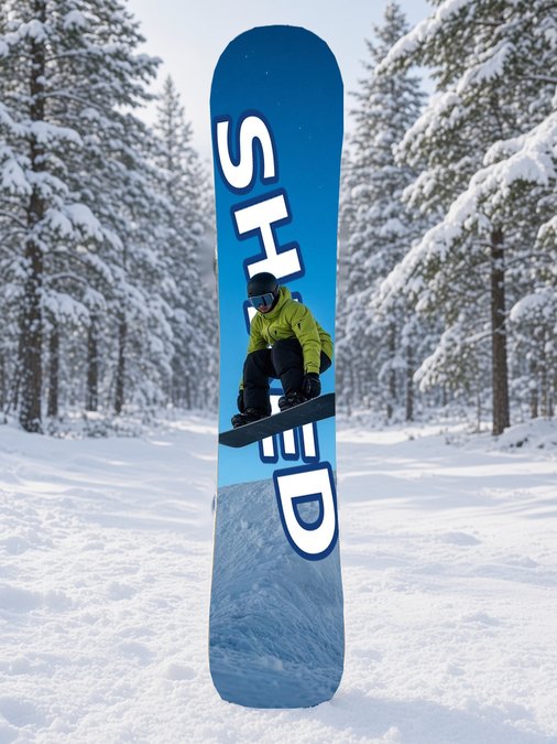 Shred Quarterpipe Twilight snowboard wrap, Terrain Park collection