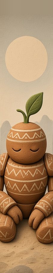 Clay Golem Spirit flat artwork