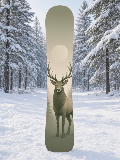 Quiet Elk Spirit snowboard wrap, Mythic collection