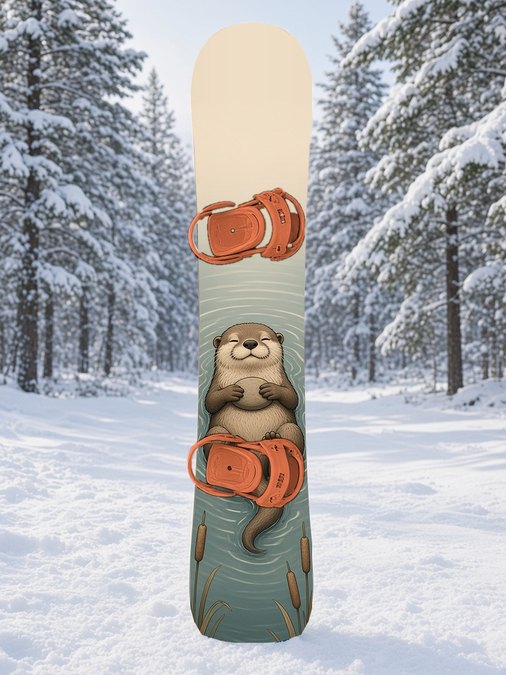 River Otter Spirit snowboard wrap
